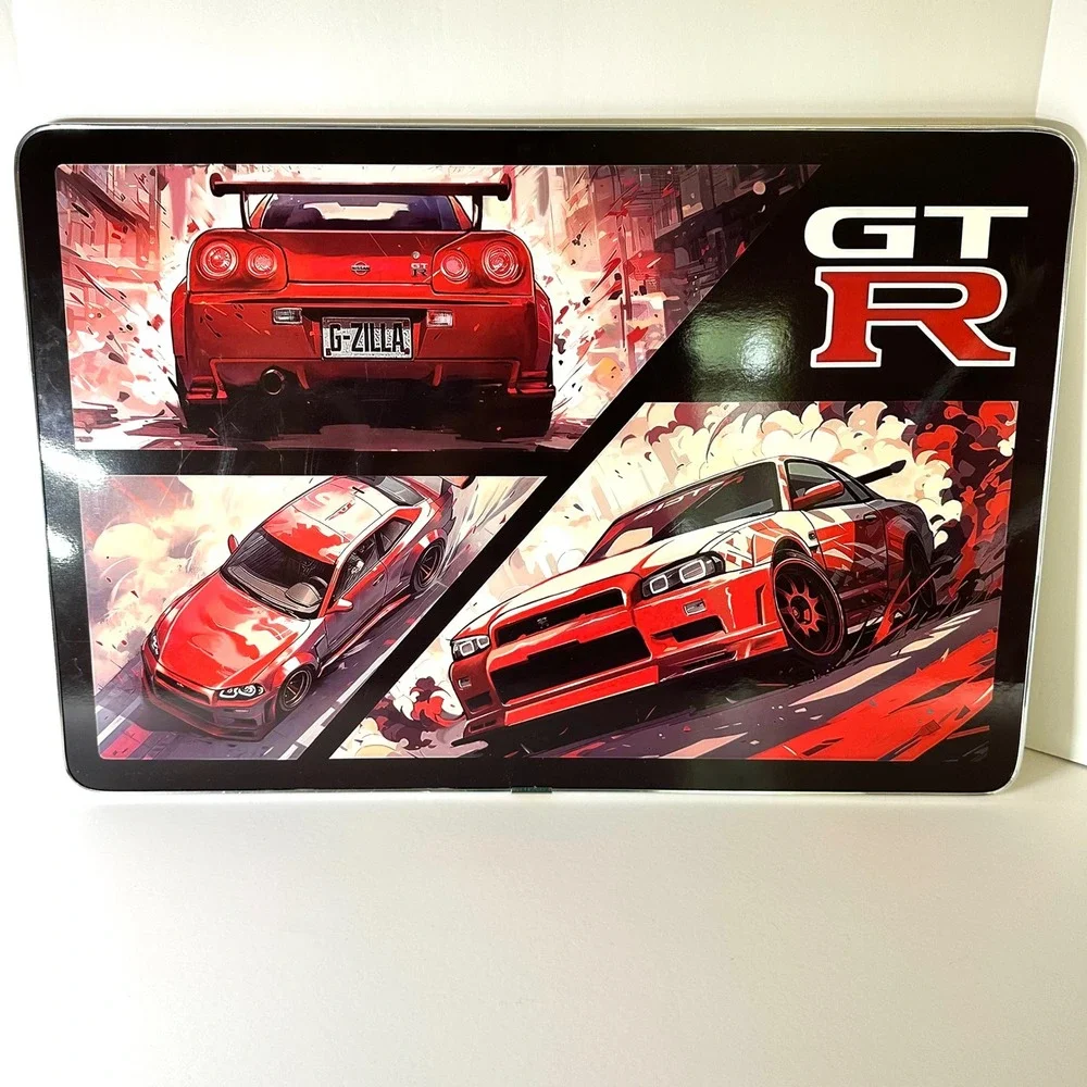 Nissan GT-R R34 Skyline Wall Art Red Godzilla JDM Hobby Lobby Home Decor 23x15